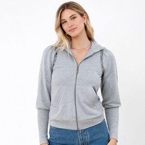 Hale Bob Gray Zip-Up Hoodie – Size Small (NWT)
